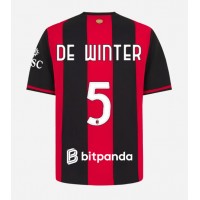 Muški Nogometni Dres AC Milan Koni De Winter #5 Domaci 2026-27 Kratak Rukav